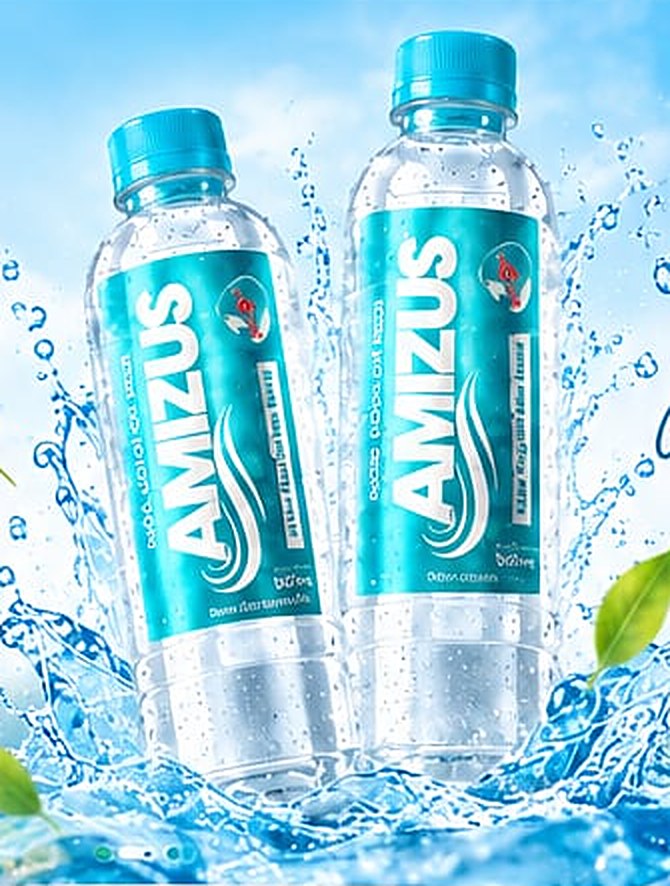 Chai nước uống ion kiềm Amizus